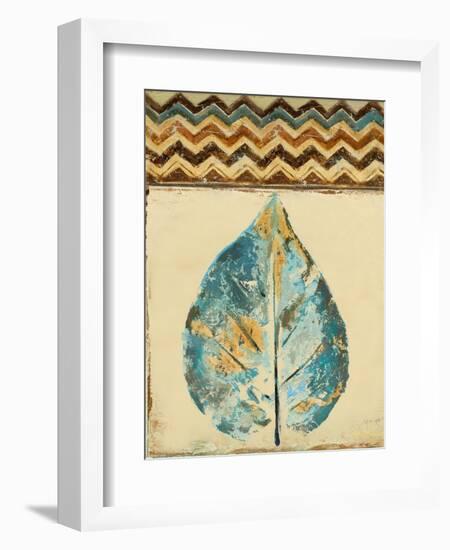 Chevron Leaf II-Patricia Pinto-Framed Premium Giclee Print