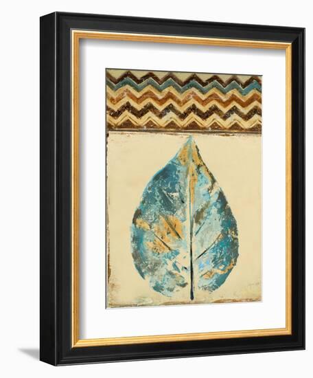 Chevron Leaf II-Patricia Pinto-Framed Premium Giclee Print