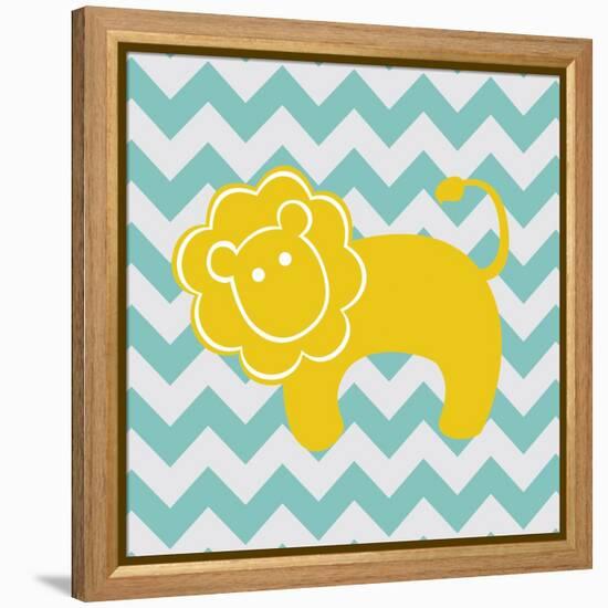 Chevron Lion-N. Harbick-Framed Stretched Canvas