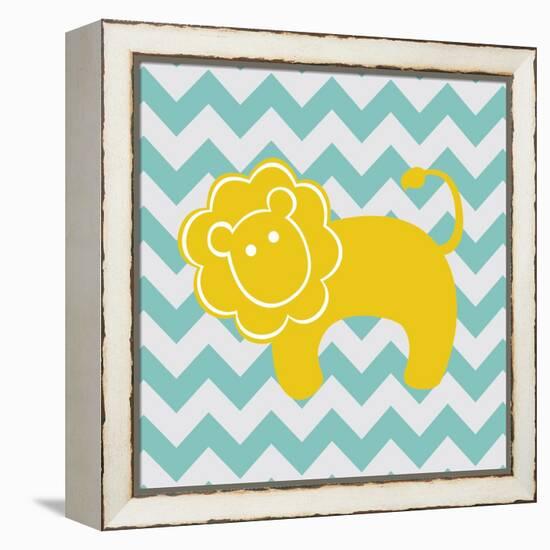 Chevron Lion-N. Harbick-Framed Stretched Canvas