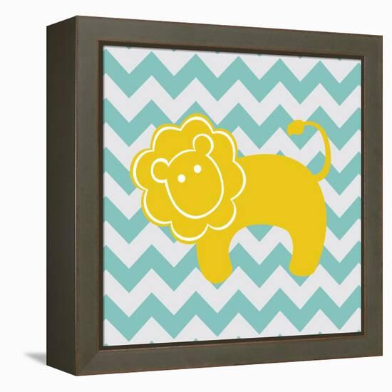 Chevron Lion-N. Harbick-Framed Stretched Canvas