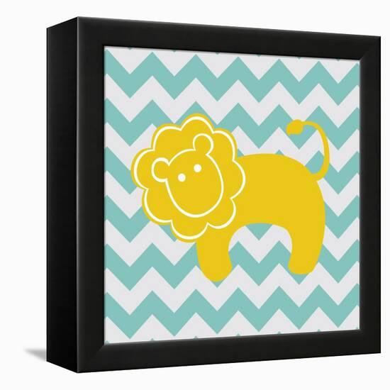 Chevron Lion-N. Harbick-Framed Stretched Canvas