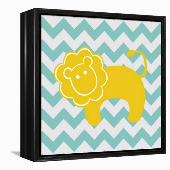 Chevron Lion-N. Harbick-Framed Stretched Canvas