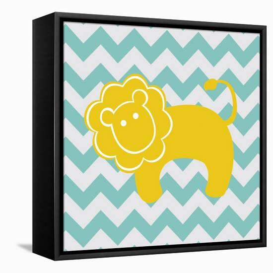 Chevron Lion-N. Harbick-Framed Stretched Canvas