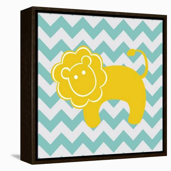 Chevron Lion-N. Harbick-Framed Stretched Canvas