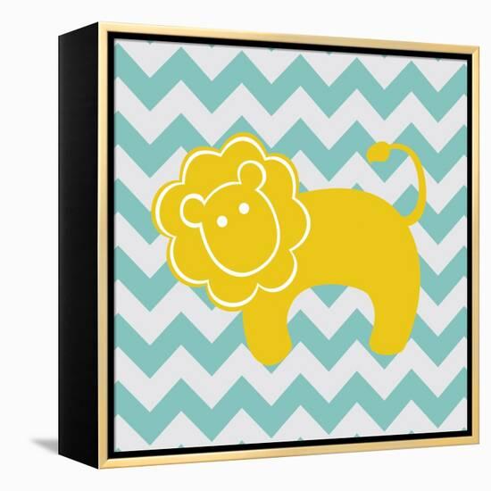 Chevron Lion-N. Harbick-Framed Stretched Canvas