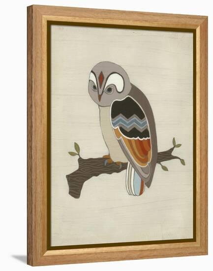 Chevron Owl II-Erica J. Vess-Framed Stretched Canvas