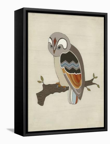 Chevron Owl II-Erica J. Vess-Framed Stretched Canvas