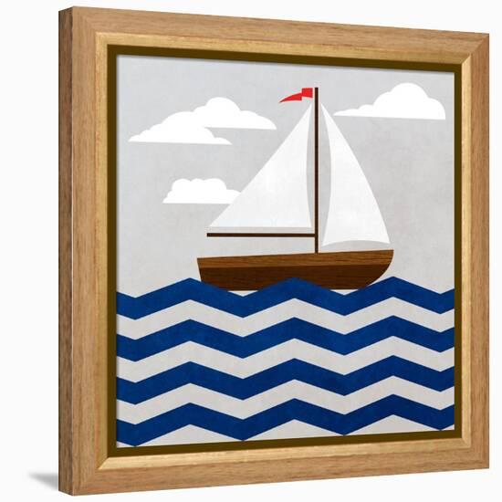 Chevron Sailing I-SD Graphics Studio-Framed Stretched Canvas