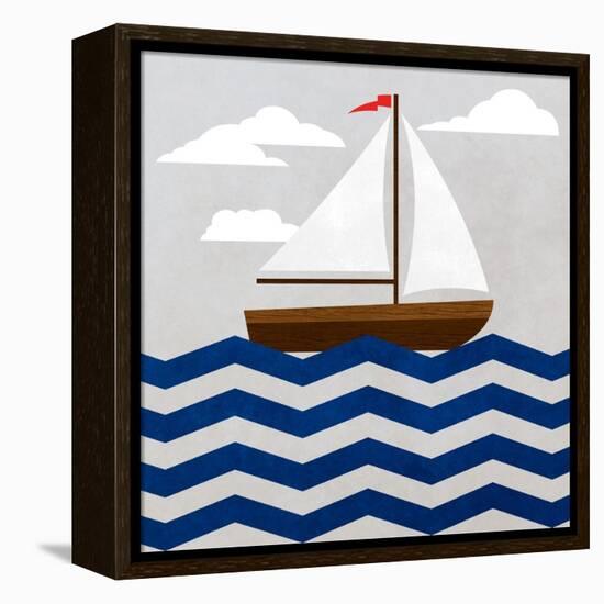 Chevron Sailing I-SD Graphics Studio-Framed Stretched Canvas