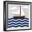 Chevron Sailing I-SD Graphics Studio-Framed Art Print