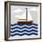 Chevron Sailing I-SD Graphics Studio-Framed Premium Giclee Print