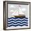 Chevron Sailing II-SD Graphics Studio-Framed Premium Giclee Print