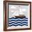 Chevron Sailing II-SD Graphics Studio-Framed Premium Giclee Print