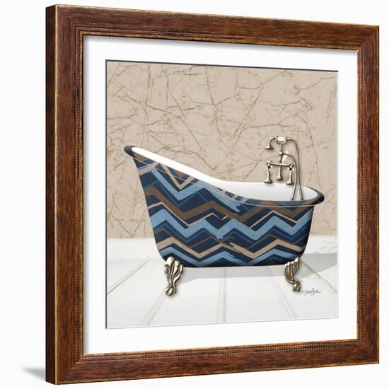 Chevron Tub 1-Diane Stimson-Framed Art Print