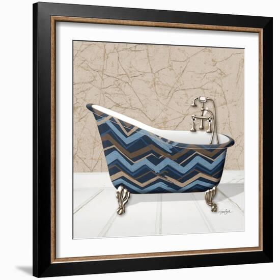 Chevron Tub 1-Diane Stimson-Framed Art Print