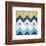 Chevron with Flowers-Irena Orlov-Framed Premium Giclee Print