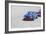 Chevy Camaro on Race Track Watercolor-NaxArt-Framed Art Print