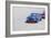 Chevy Camaro on Race Track Watercolor-NaxArt-Framed Art Print