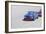 Chevy Camaro on Race Track Watercolor-NaxArt-Framed Art Print