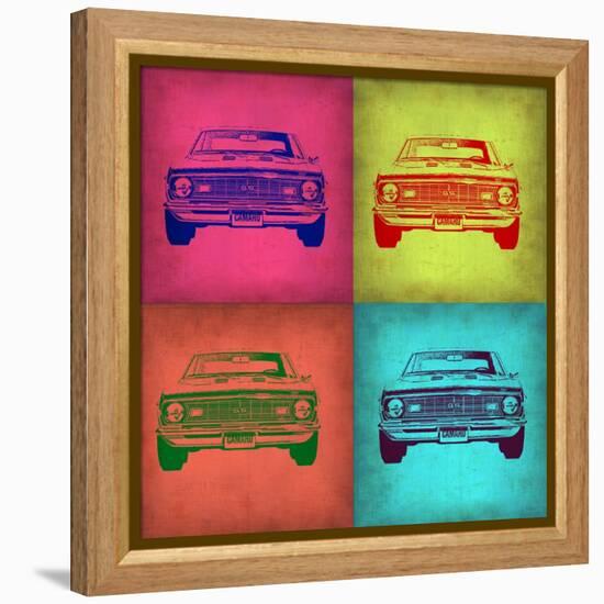 Chevy Camaro Pop Art 1-NaxArt-Framed Stretched Canvas
