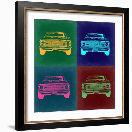 Chevy Camaro Pop Art 2-NaxArt-Framed Art Print