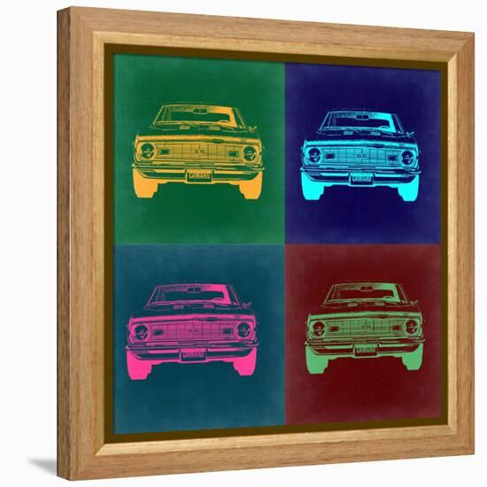 Chevy Camaro Pop Art 2-NaxArt-Framed Stretched Canvas