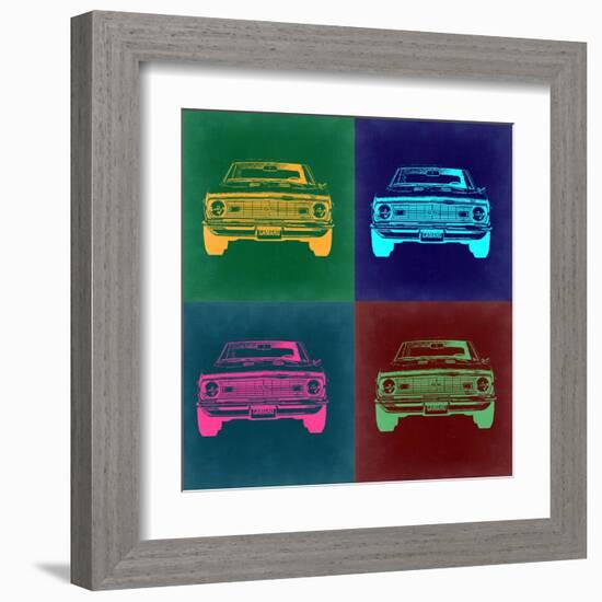 Chevy Camaro Pop Art 2-NaxArt-Framed Art Print