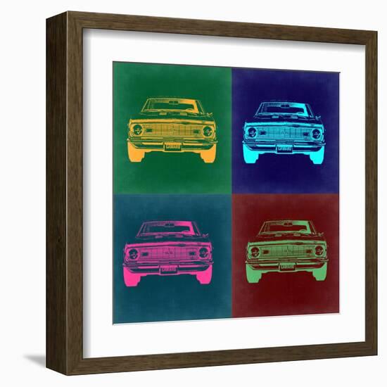 Chevy Camaro Pop Art 2-NaxArt-Framed Art Print