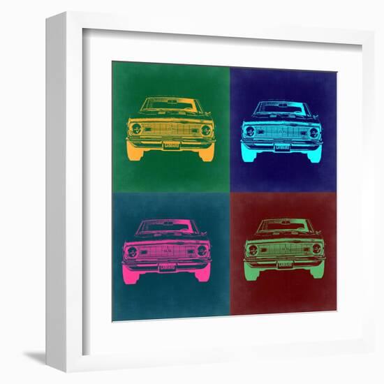 Chevy Camaro Pop Art 2-NaxArt-Framed Art Print