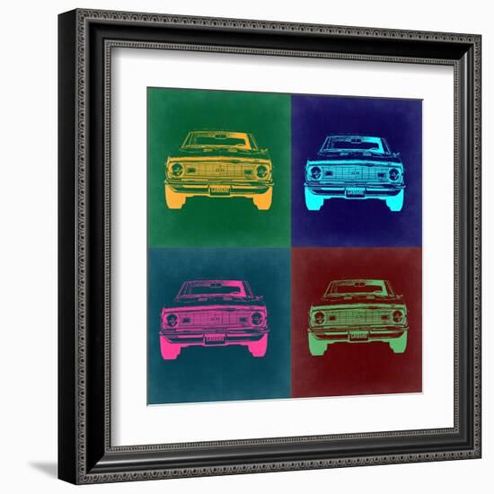 Chevy Camaro Pop Art 2-NaxArt-Framed Art Print