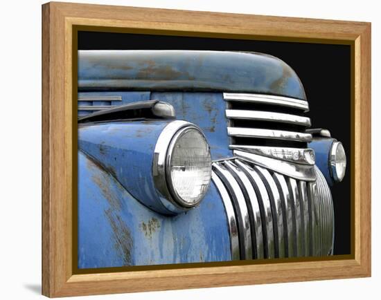 Chevy Grill Blue-Larry Hunter-Framed Premier Image Canvas