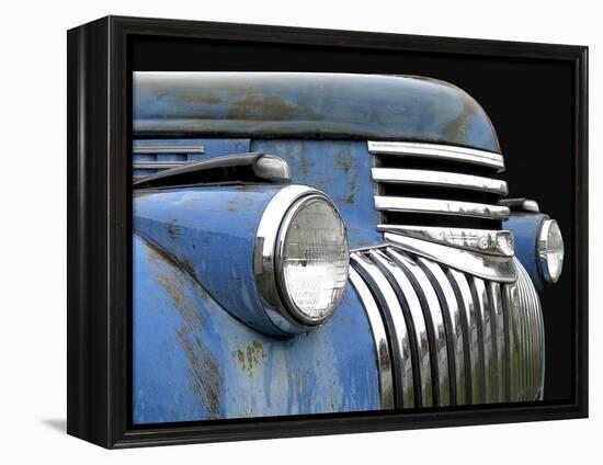 Chevy Grill Blue-Larry Hunter-Framed Premier Image Canvas