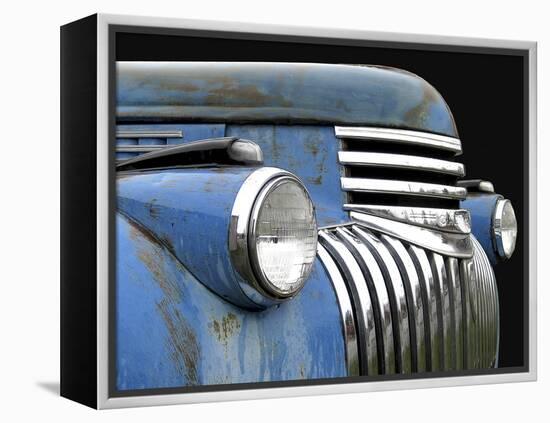 Chevy Grill Blue-Larry Hunter-Framed Premier Image Canvas