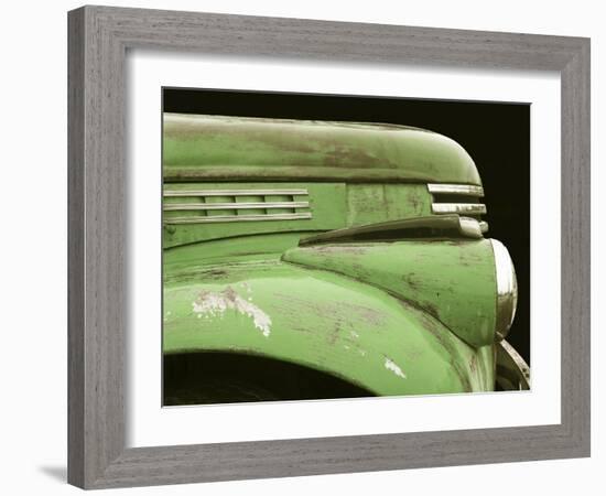 Chevy Streamline - Apple Green-Larry Hunter-Framed Photographic Print