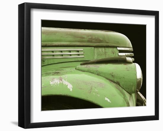 Chevy Streamline - Apple Green-Larry Hunter-Framed Photographic Print