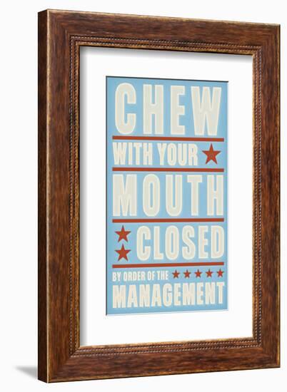 Chew with your Mouth Closed-John Golden-Framed Giclee Print