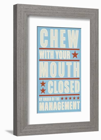 Chew with your Mouth Closed-John Golden-Framed Giclee Print