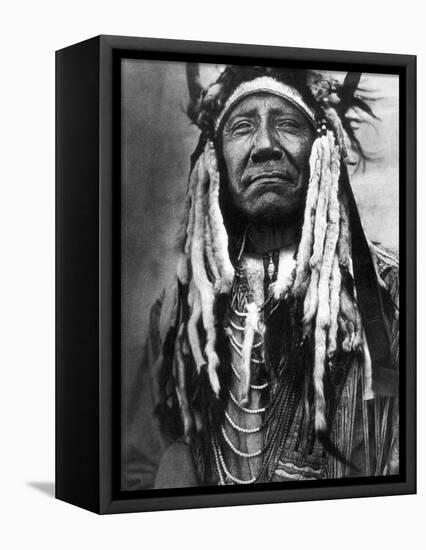 Cheyenne Chief, C1910-Edward S^ Curtis-Framed Premier Image Canvas