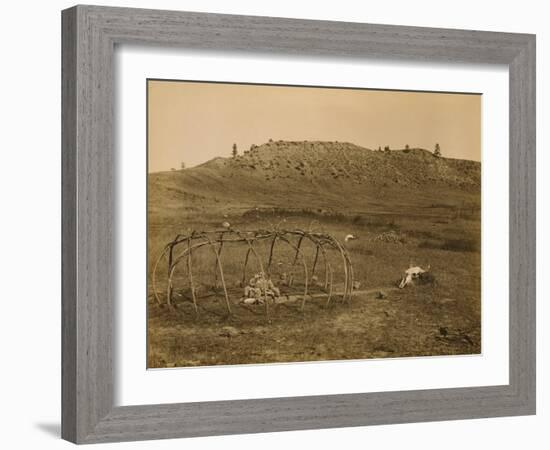 Cheyenne Indian Sweat Lodge Frame, 1910-Science Source-Framed Giclee Print