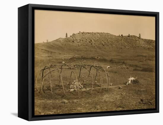 Cheyenne Indian Sweat Lodge Frame, 1910-Science Source-Framed Premier Image Canvas