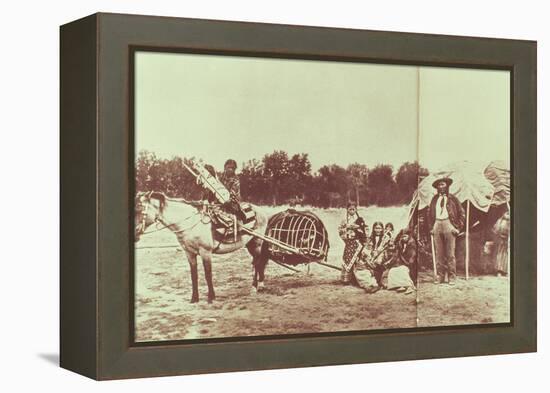 Cheyenne Indians on the Move, 1878-American Photographer-Framed Premier Image Canvas
