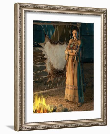 Cheyenne Lady-Atelier Sommerland-Framed Art Print