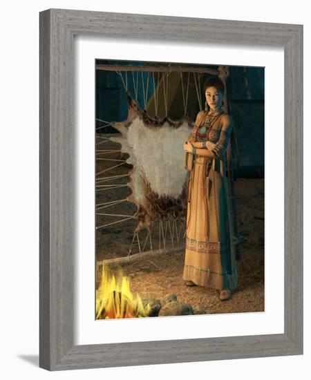 Cheyenne Lady-Atelier Sommerland-Framed Art Print