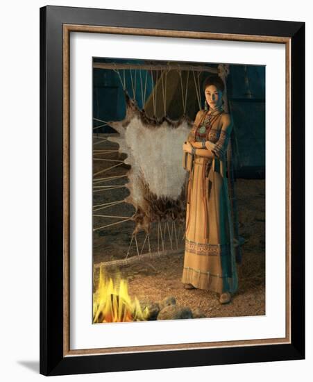 Cheyenne Lady-Atelier Sommerland-Framed Art Print