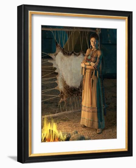 Cheyenne Lady-Atelier Sommerland-Framed Art Print