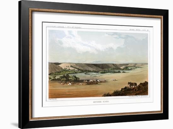 Cheyenne River, USA, 1856-John Mix Stanley-Framed Giclee Print