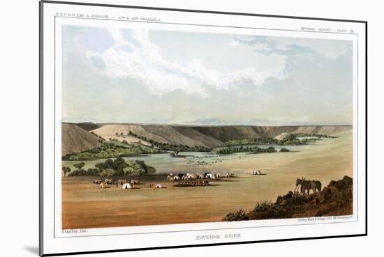 Cheyenne River, USA, 1856-John Mix Stanley-Mounted Giclee Print