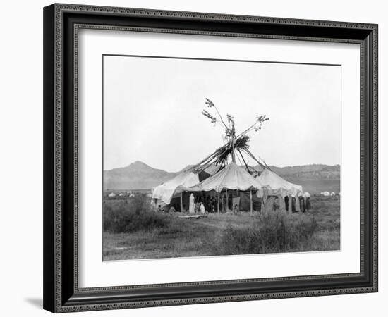 Cheyenne Sun Dance, c1910-Edward S. Curtis-Framed Giclee Print