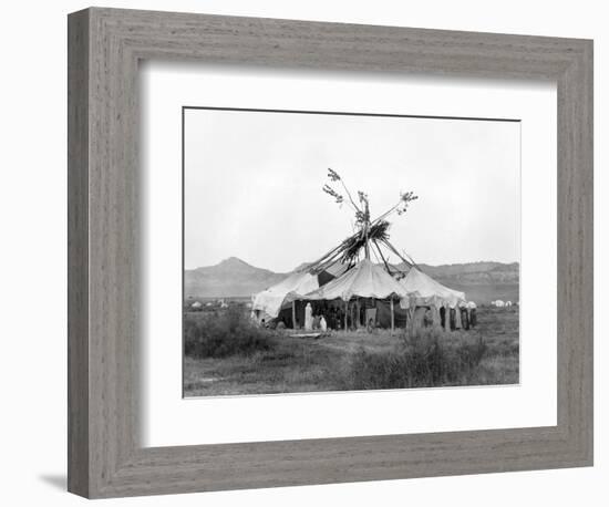 Cheyenne Sun Dance, c1910-Edward S. Curtis-Framed Giclee Print